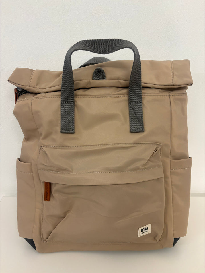 Roka London CanfieldB Medium Backpack-Sand