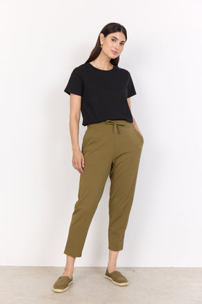 Soya Concept Khaki Siham Cropped Trousers