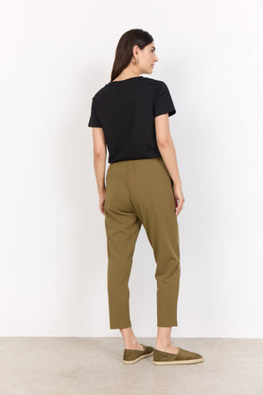 Soya Concept Khaki Siham Cropped Trousers