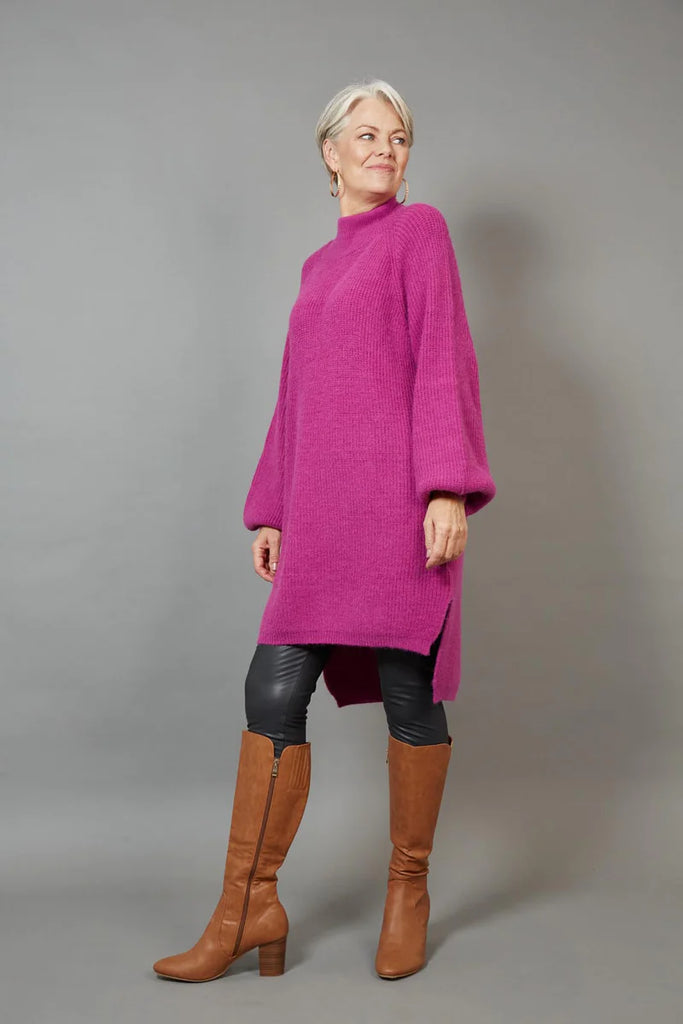 Eb&Ive Kit Knit Top/Dress Mulberry