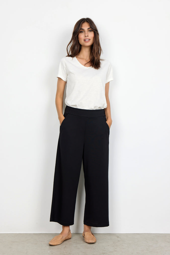 Soya Concept Siham Cropped pants- Black