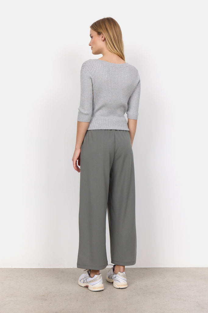 Soya Concept Siham Cropped Pants-Dusty Green