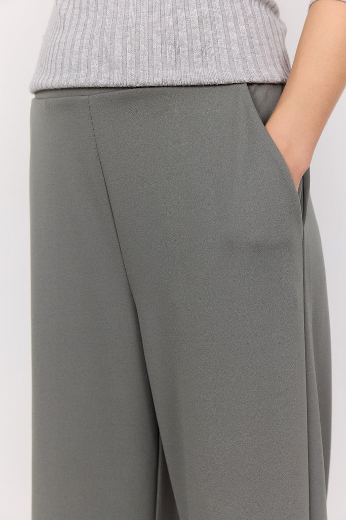 Soya Concept Siham Cropped Pants-Dusty Green