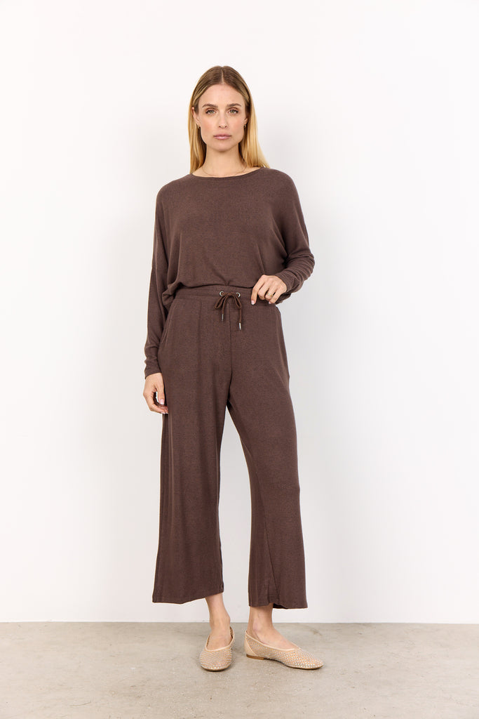 Soya Concept Biara Brown Relaxed Fit Lounge Pants