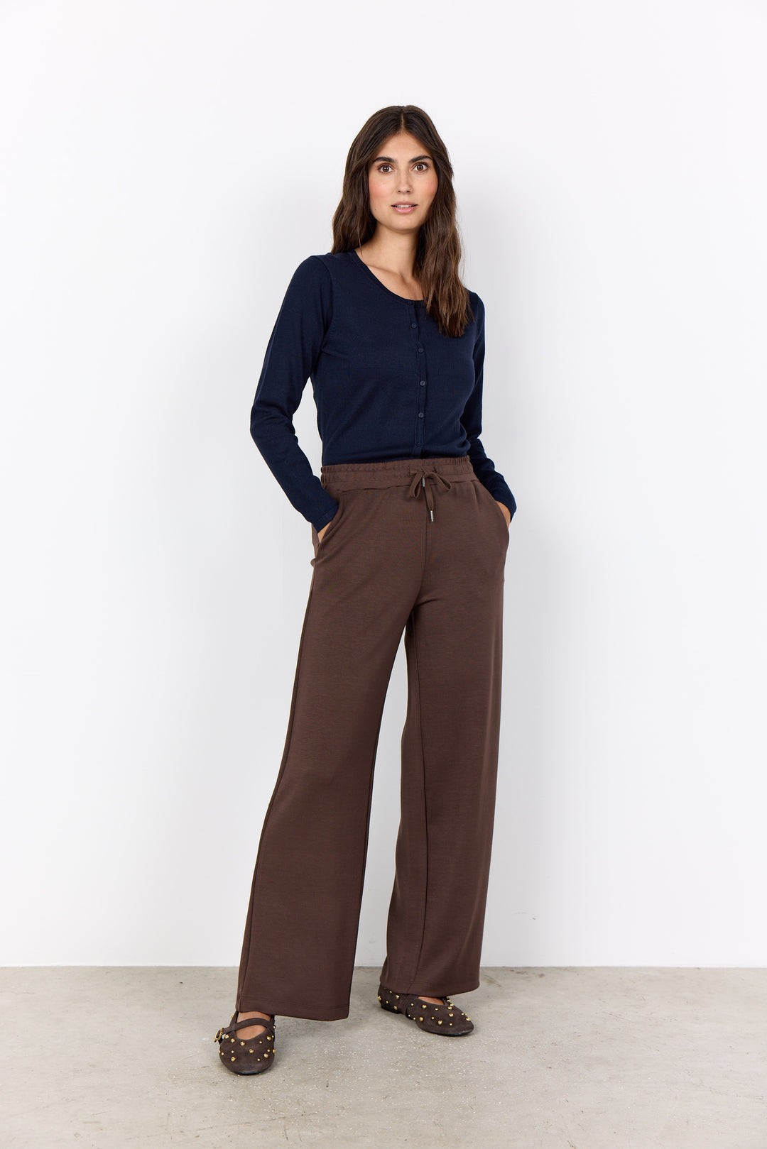 Soya Concept Banu Pants - Chocolate
