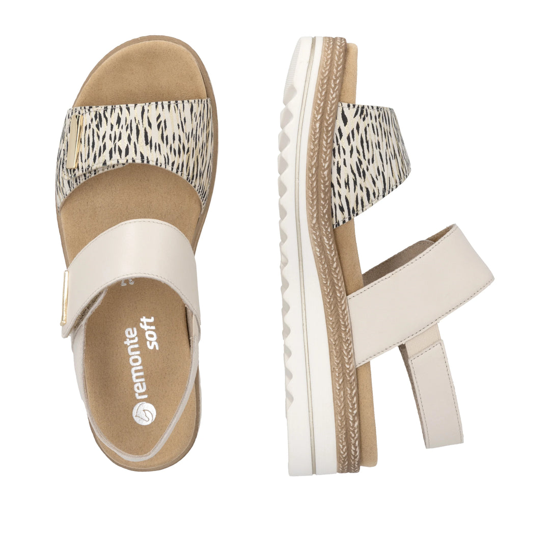 Remonte Wedge Sandal-Beige D0Q59-60