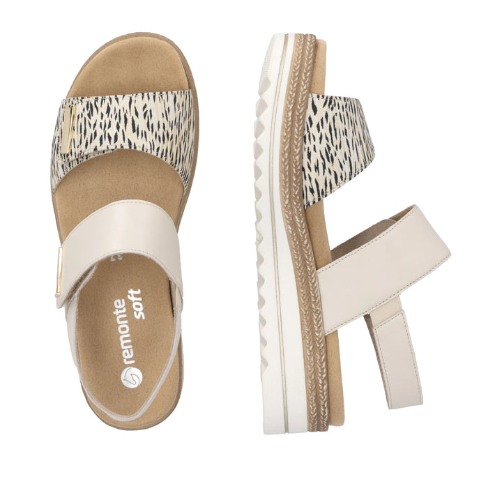 Remonte Wedge Sandal-Beige D0Q59-60