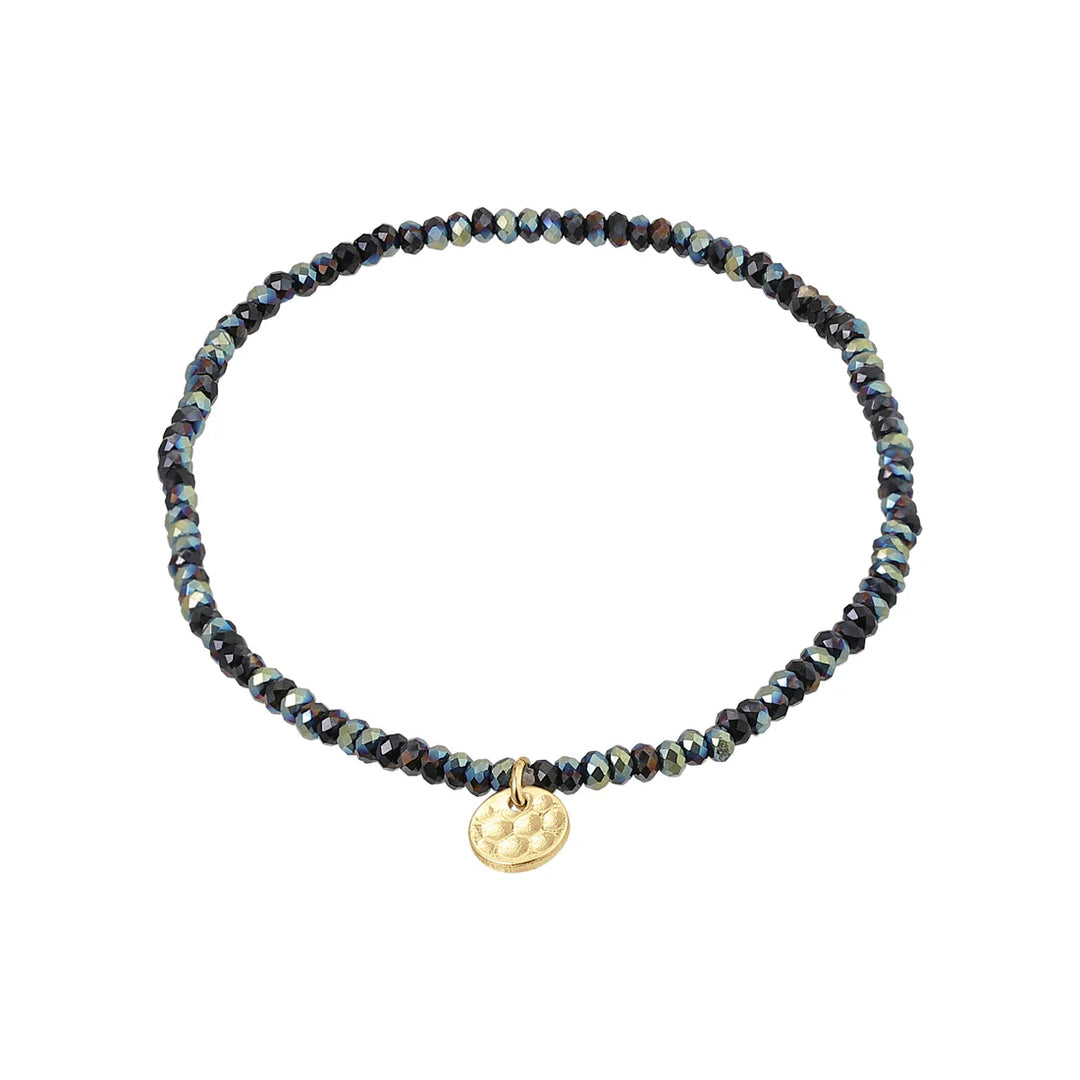 Pilgrim Indie Bracelet Grey, Gold-Plated