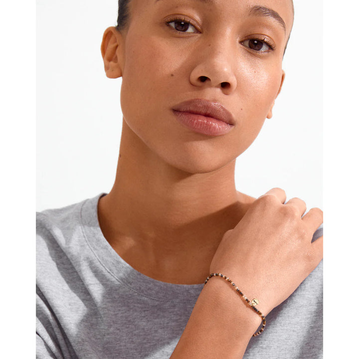 Pilgrim Indie Brown Bracelet, Gold-Plated