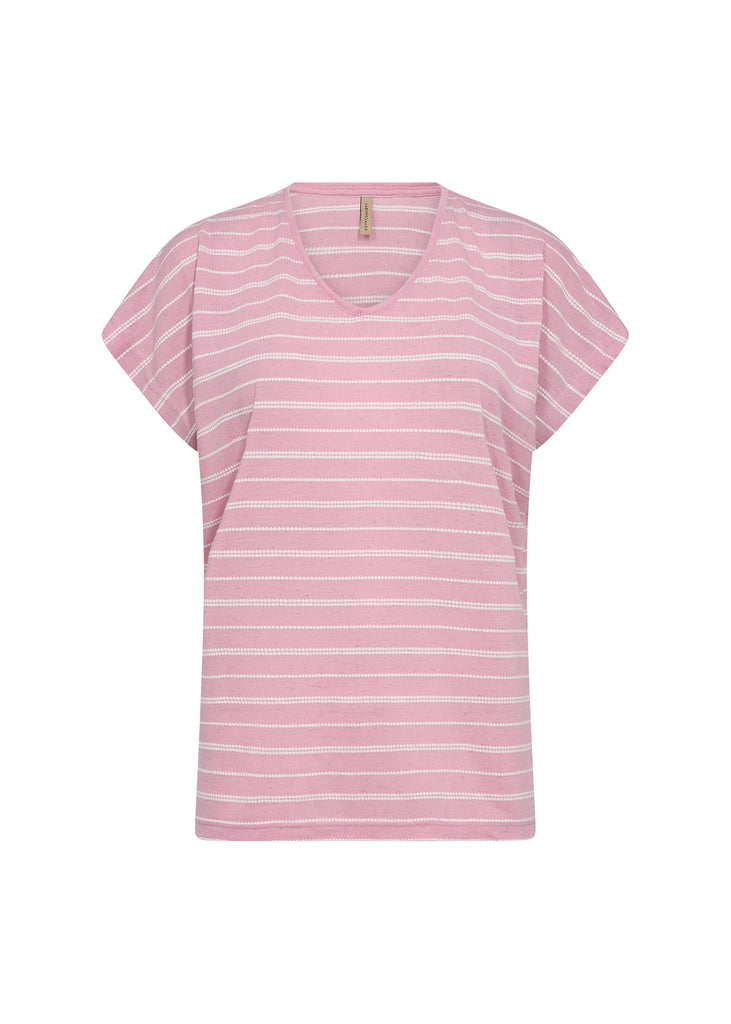 Soya Concept Defne1 T-Shirt- pink stripe