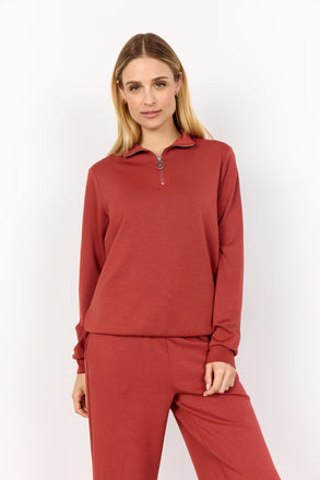 Soya Concept - 3/4 Zip up Banu Sweatshirt