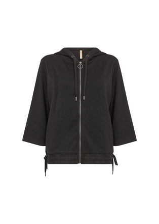 Soya Concept - Black Banu hooded sweatshirt