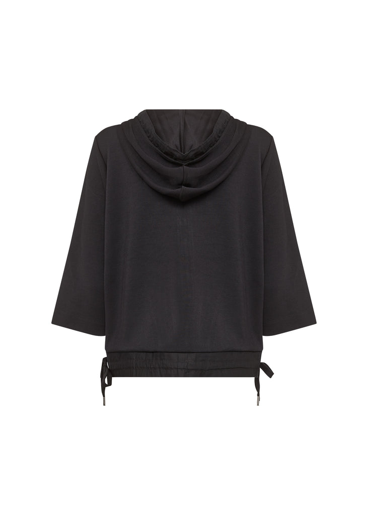 Soya Concept - Black Banu hooded sweatshirt