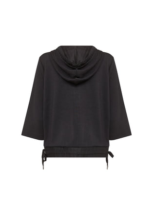 Soya Concept - Black Banu hooded sweatshirt