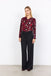 Soya Concept Marica 341 Blouse - Red Abstract Print