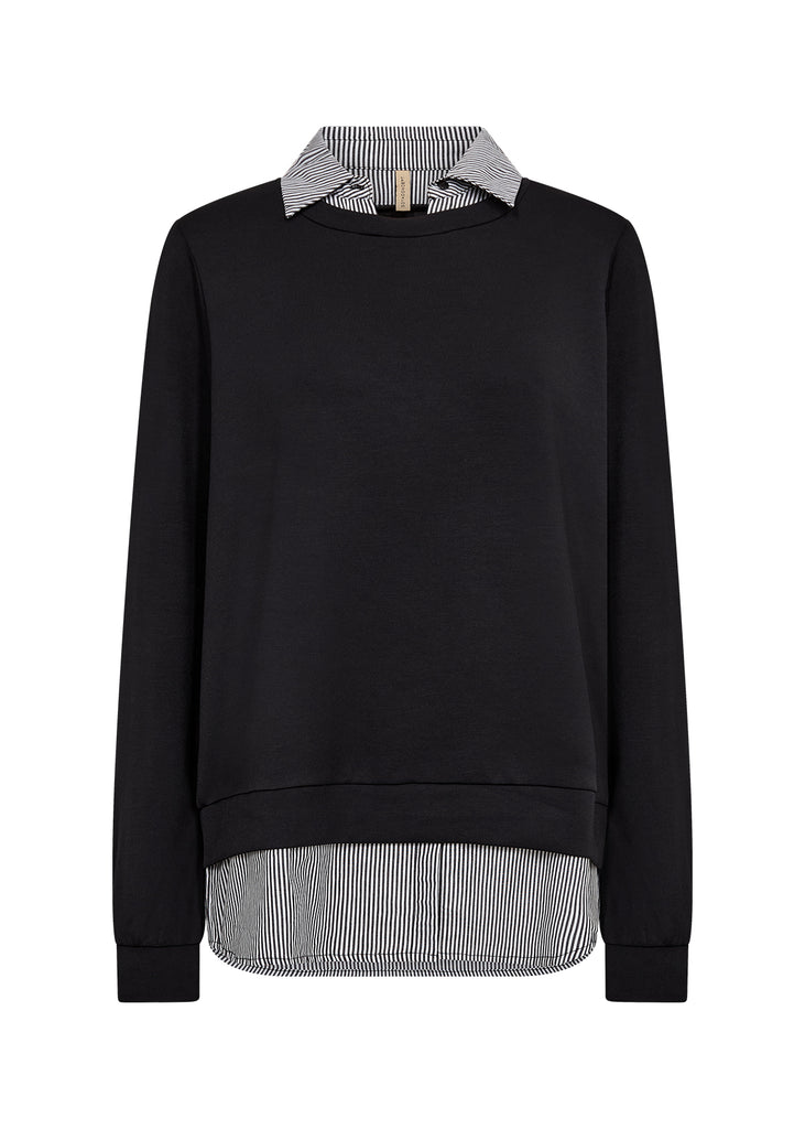 Soya Concept Banu 264 Blouse - Striped Collar
