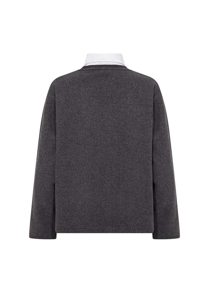 Soya Concept Vagna 6 Grey with White Collard Jumper
