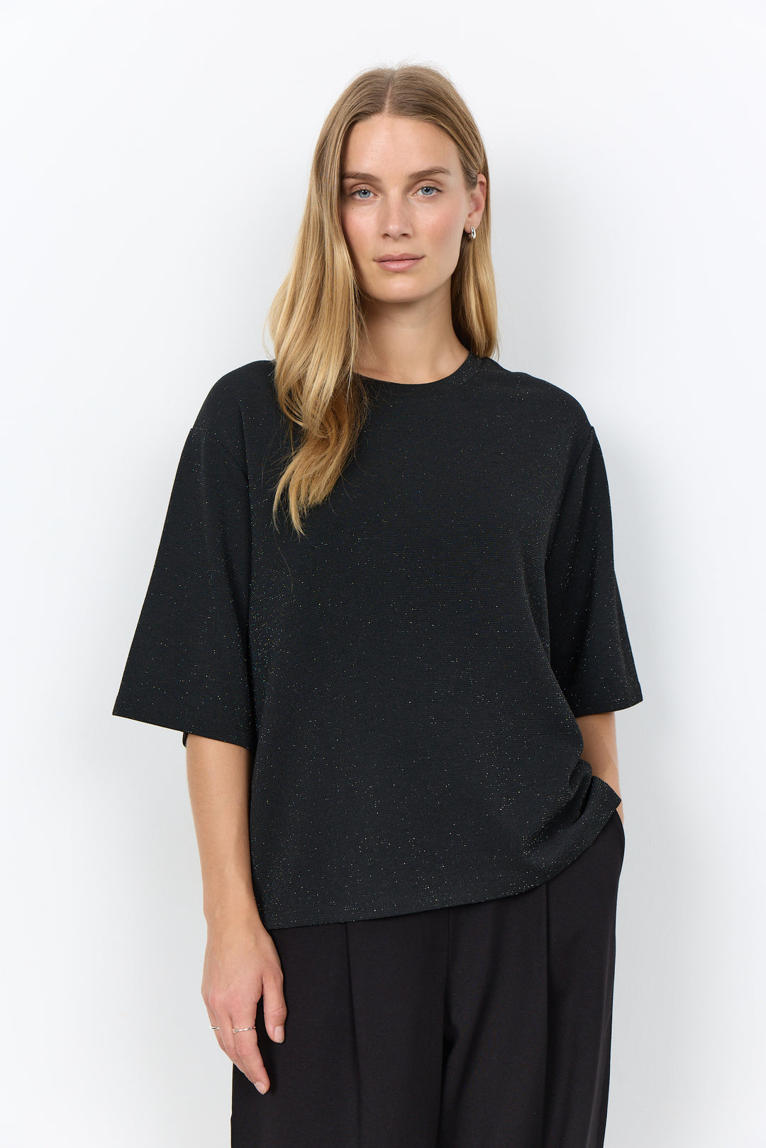 Soya Concept Andine T-Shirt - Black Shimmer
