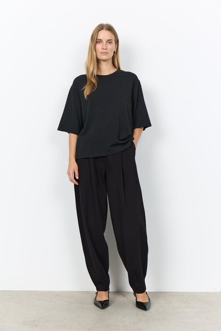 Soya Concept Andine T-Shirt - Black Shimmer