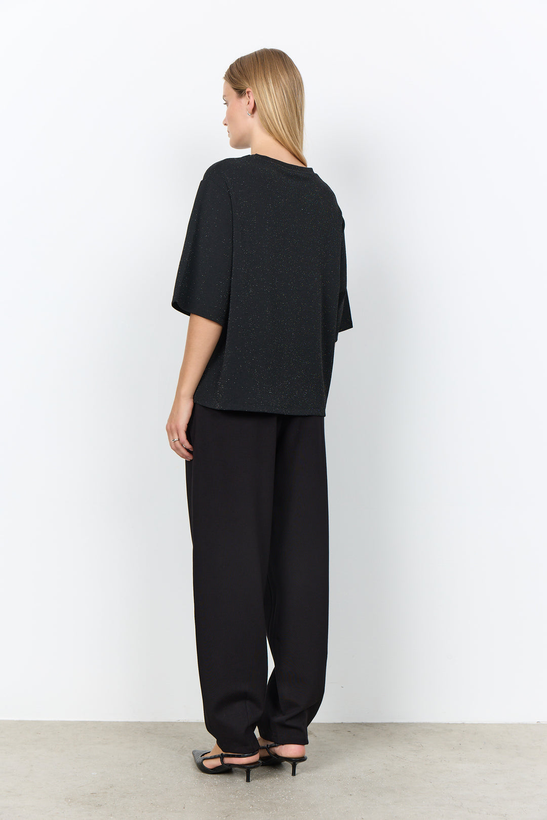 Soya Concept Andine T-Shirt - Black Shimmer