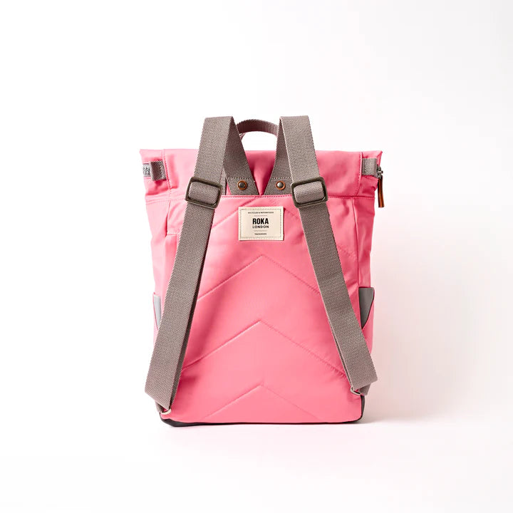 Roka London CanfieldB Medium Backpack- Pink lemonade