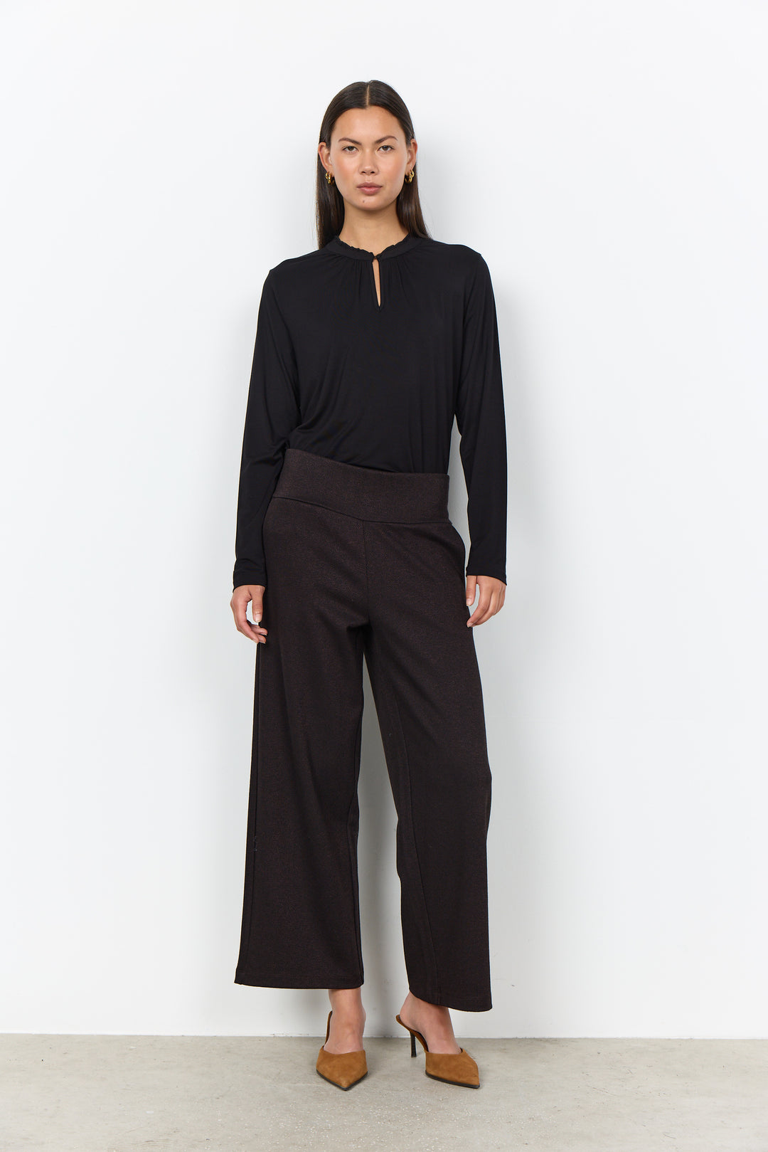 Soya Concept Hebe Trousers - Chocolate Brown