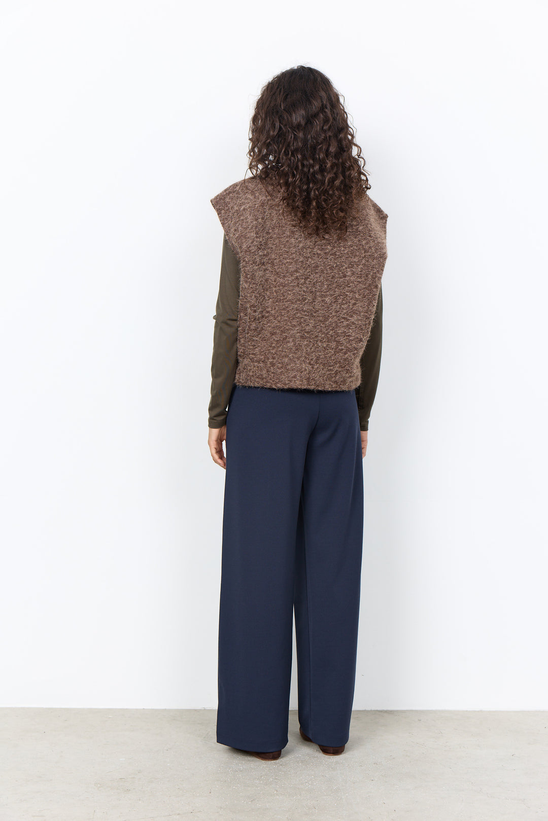 Soya Concept Hira Waistcoat - Chocolate Brown