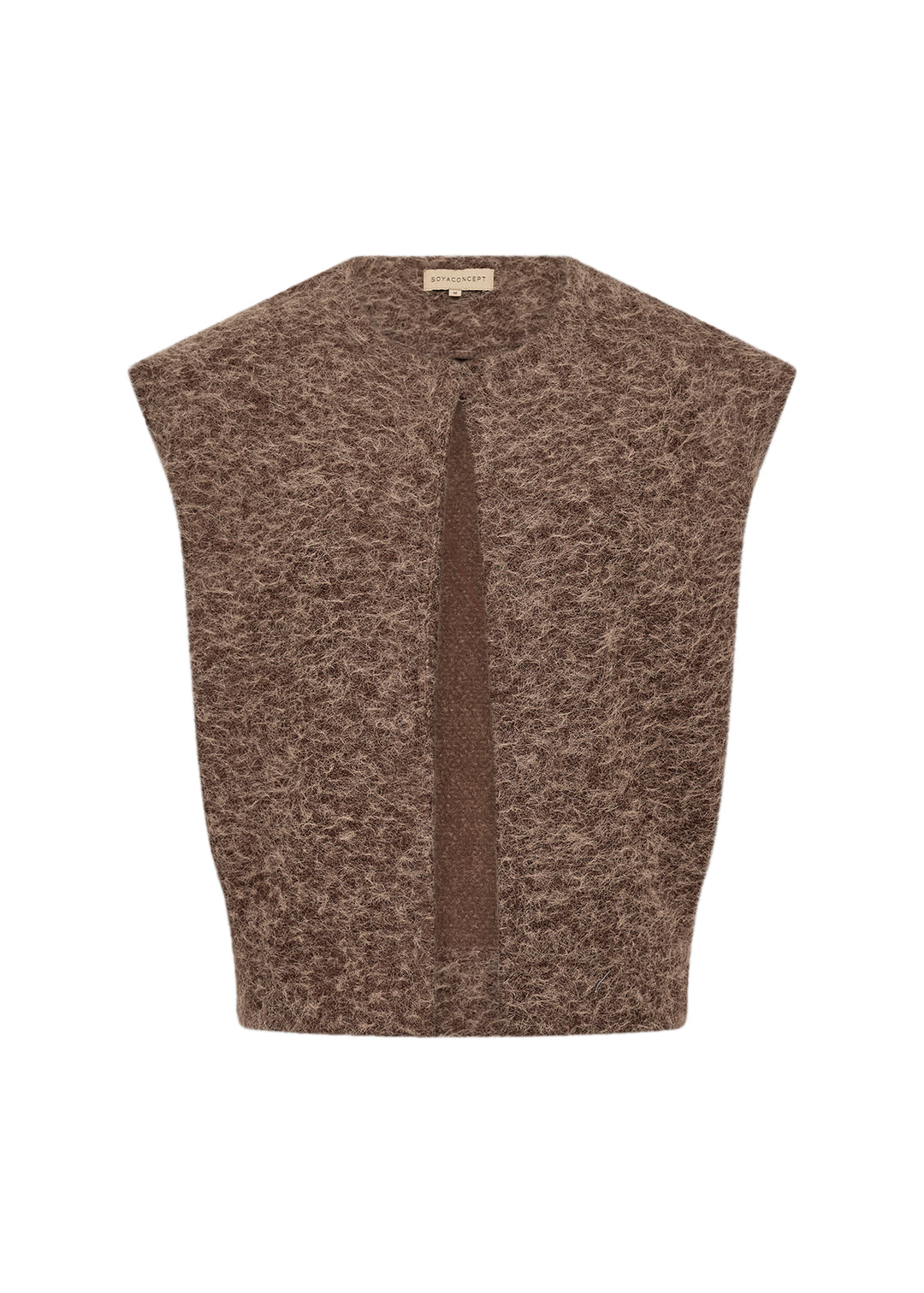 Soya Concept Hira Waistcoat - Chocolate Brown