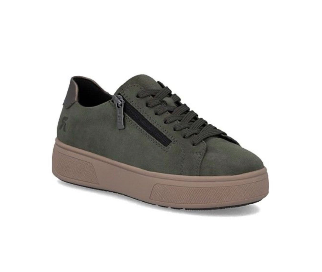 Rieker Zip up Navy Trainer- L9700-14