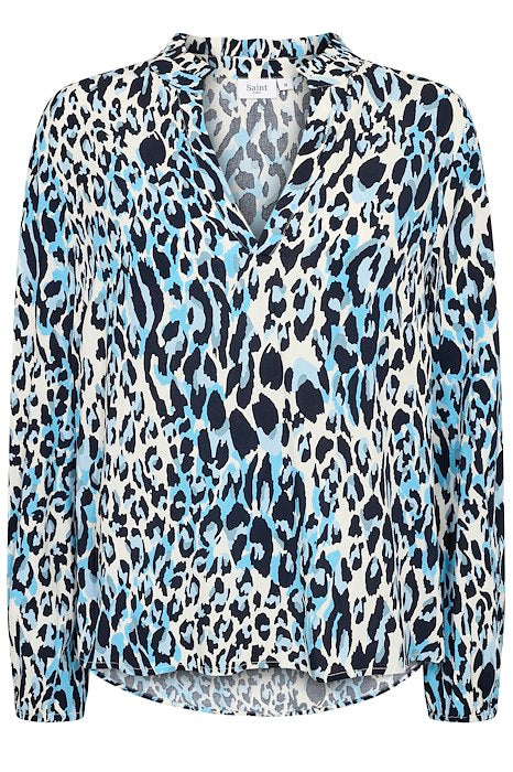 Saint Tropez Eda Blouse- Baby's Breathe Blue