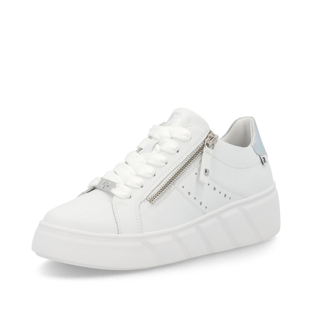 Rieker Sport Zip Trainer- White