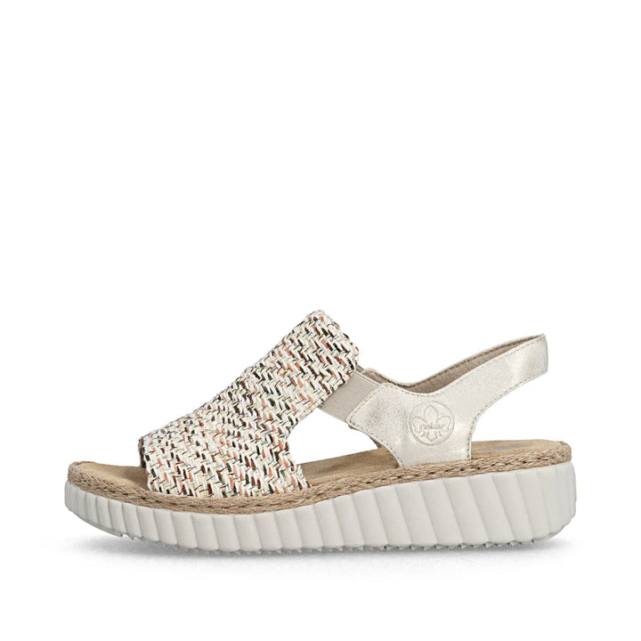 Rieker Woven Sandel's- Beige