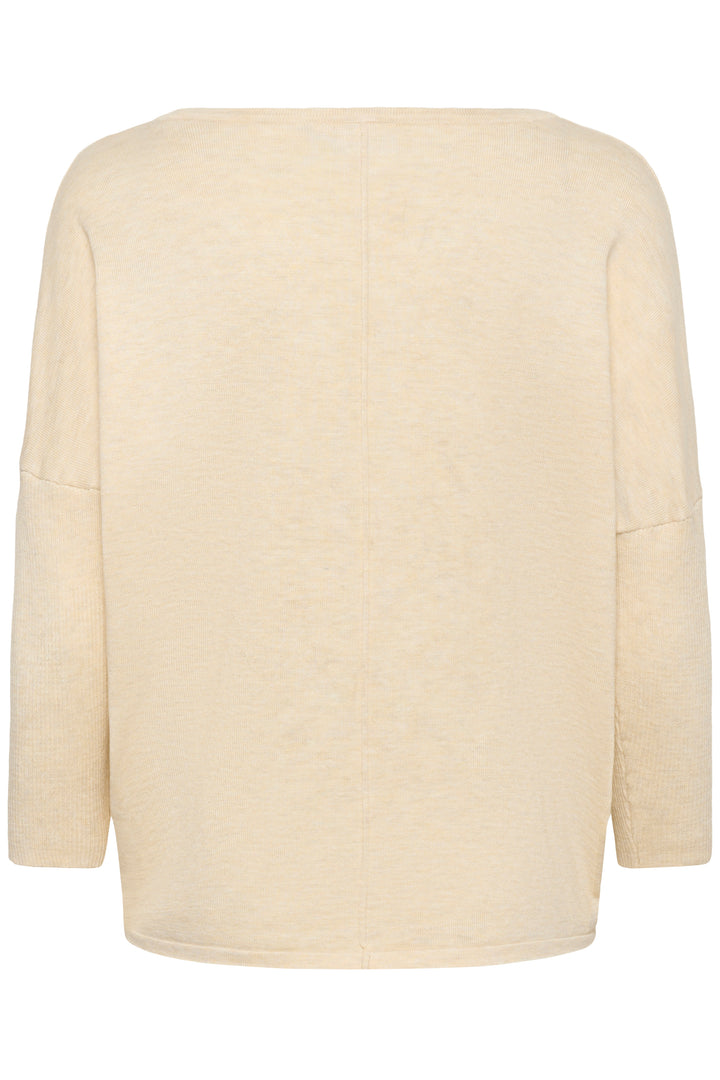 Saint Tropez MilaSZ R-Neck Pullover - Seedpearl Melange