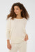 Saint Tropez MilaSZ R-Neck Pullover - Seedpearl Melange