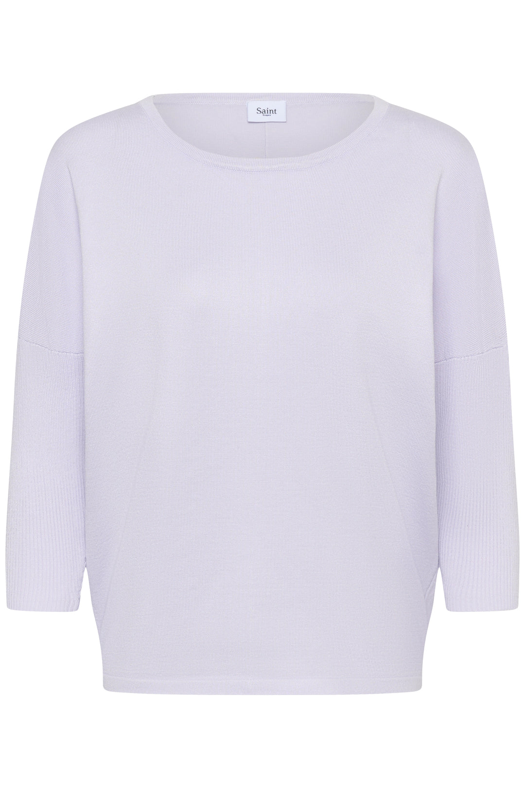 Saint Tropez Mila R-Neck Pullover- Misty Lilac