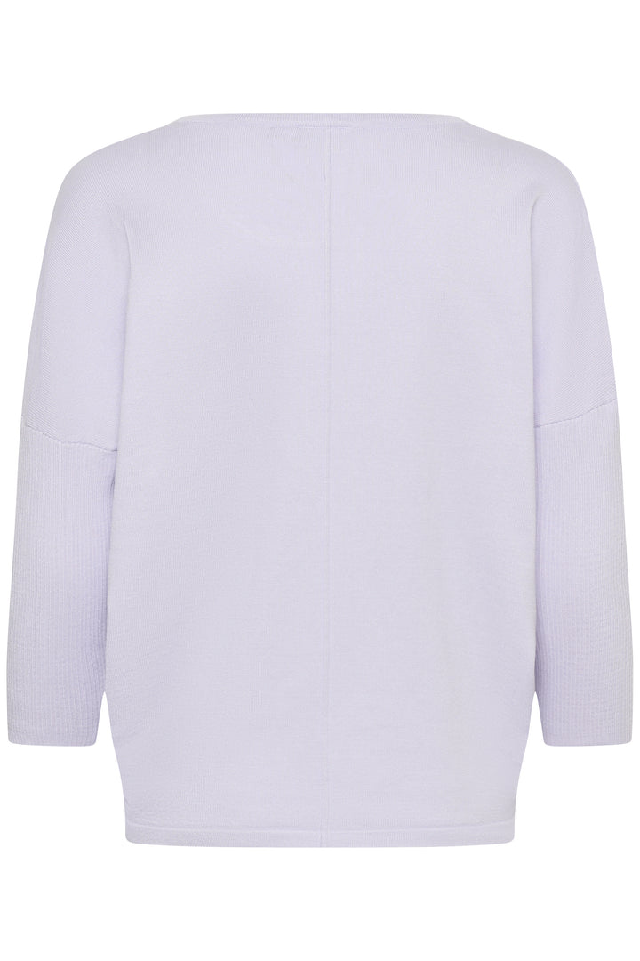 Saint Tropez Mila R-Neck Pullover- Misty Lilac