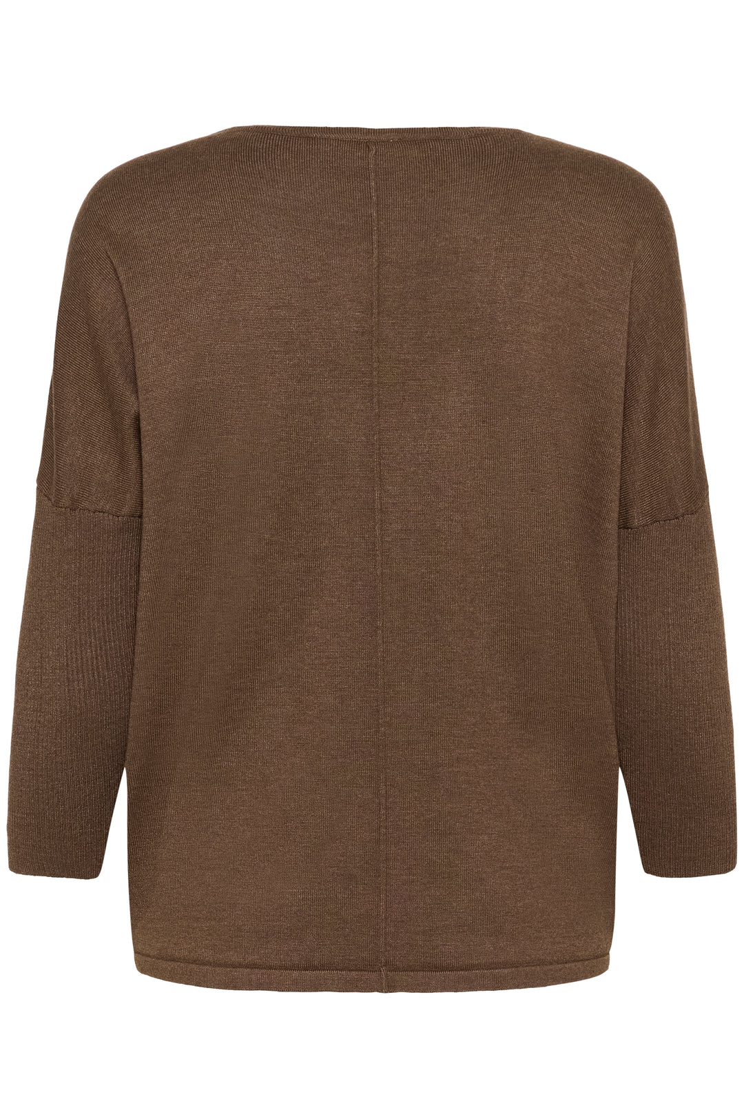 Saint Tropez Mila R-Neck Pullover-  Fondue Fudge Melange