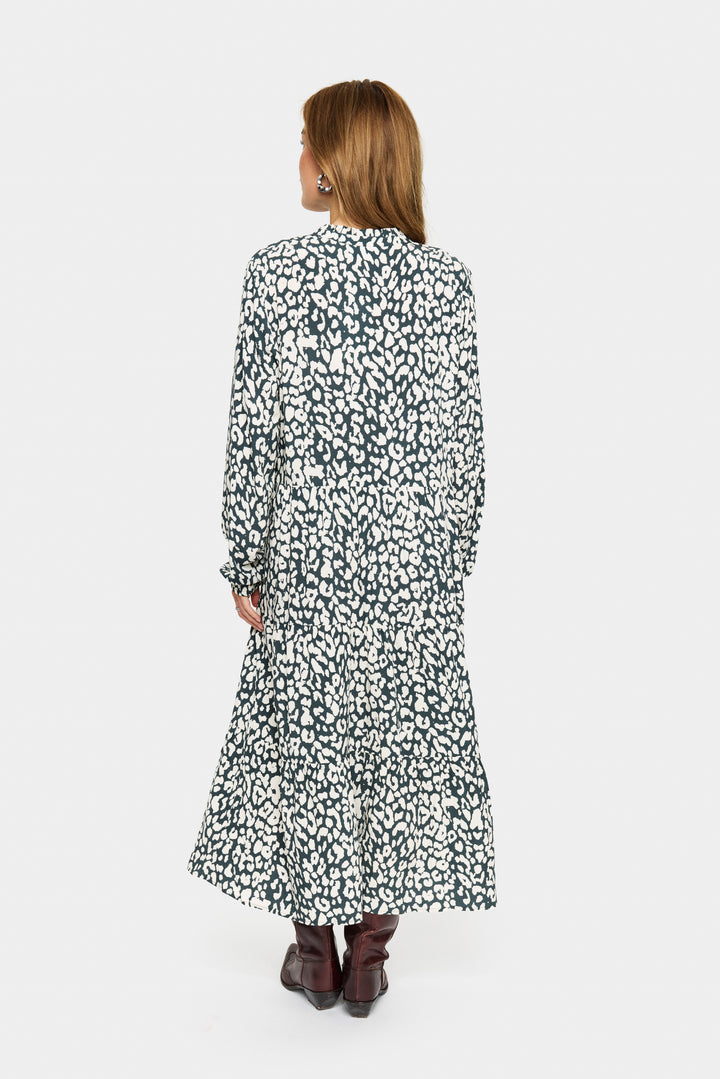 Saint tropez EdaSZ Maxi Dress- Winter Urban Chic Leopard