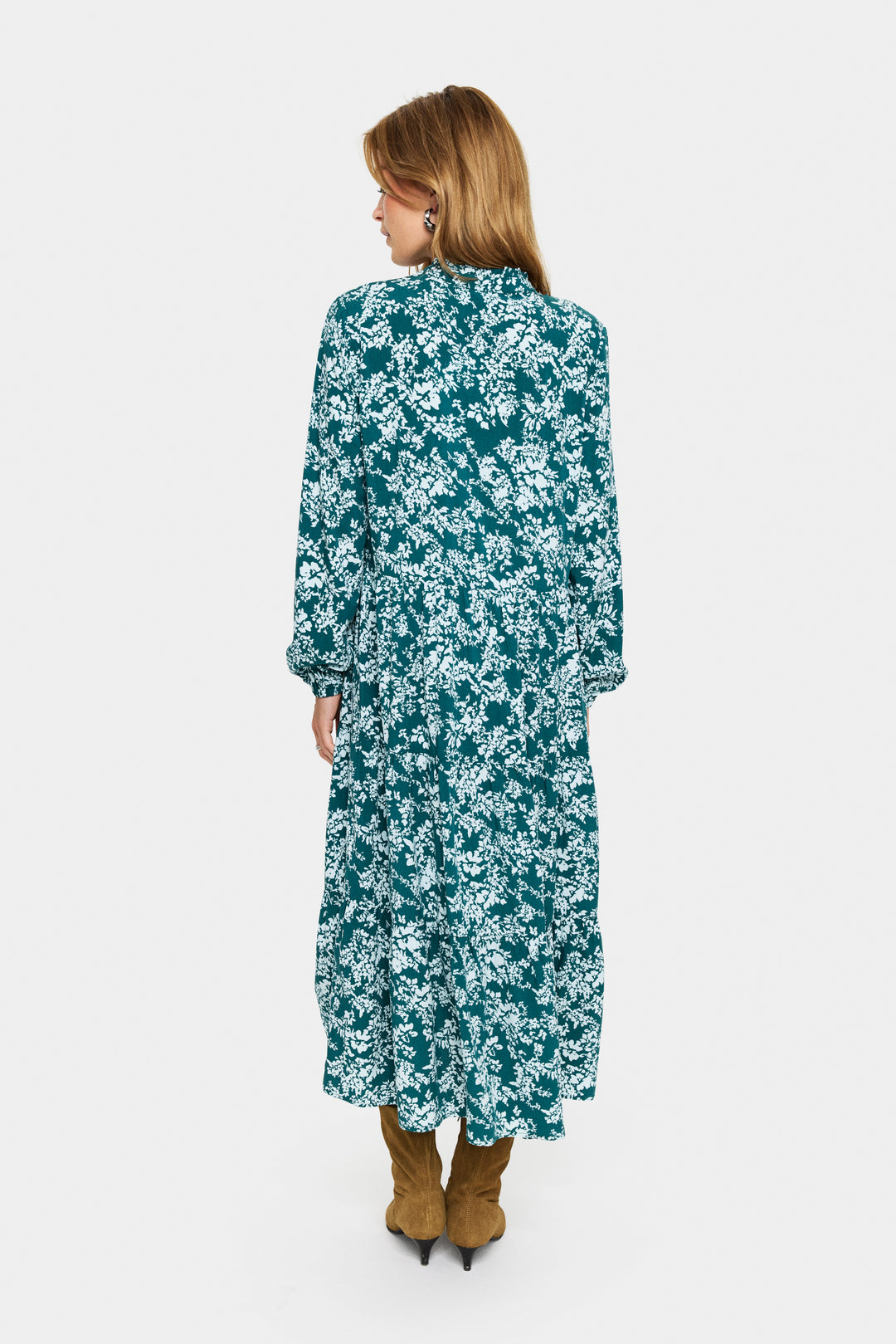 Saint Tropez EdaSZ Maxi Dress- June Bug Blue Garden Flower