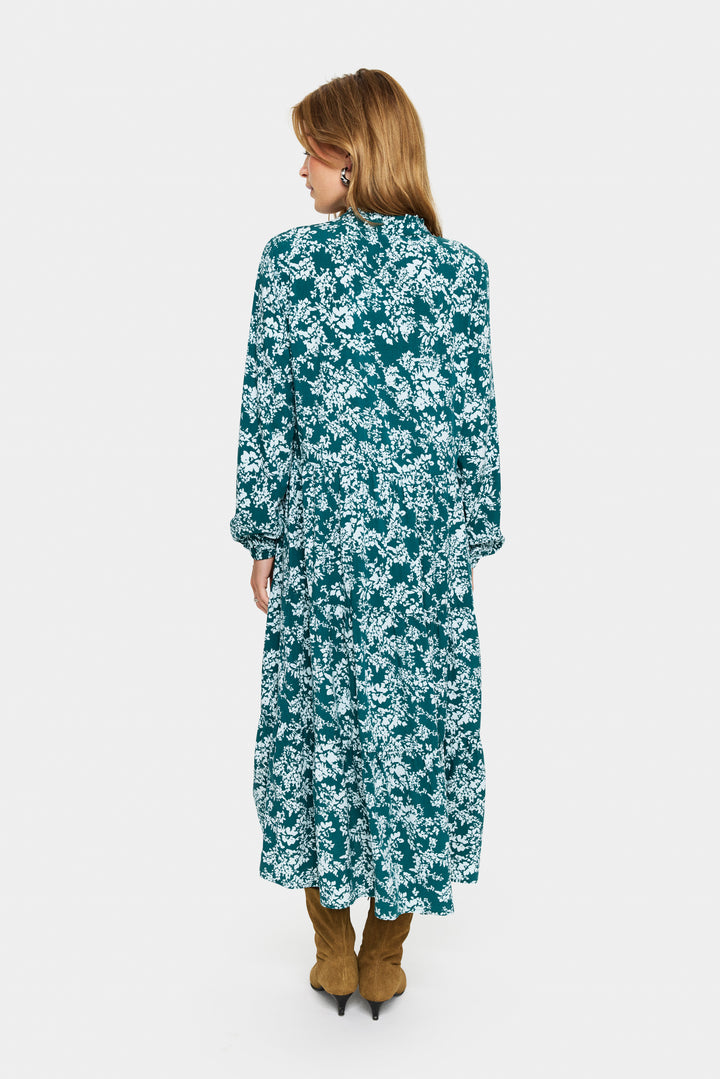 Saint Tropez EdaSZ Maxi Dress- June Bug Blue Garden Flower