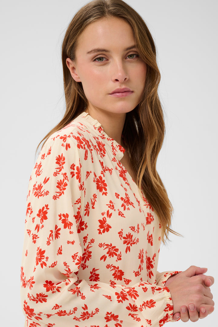 Saint Tropez EdaSZ Maxi Dress- Seedpearl Valiant Daisy