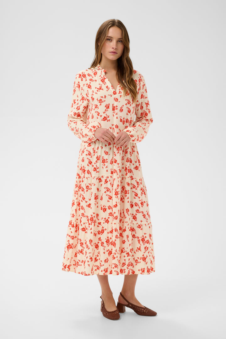 Saint Tropez EdaSZ Maxi Dress- Seedpearl Valiant Daisy