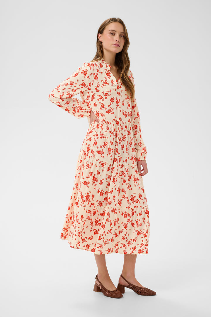 Saint Tropez EdaSZ Maxi Dress- Seedpearl Valiant Daisy