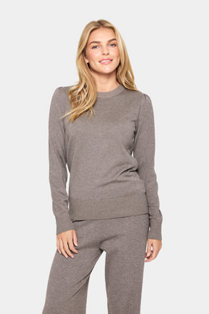 Saint Tropez Mila SZ Pullover - Iron Melange