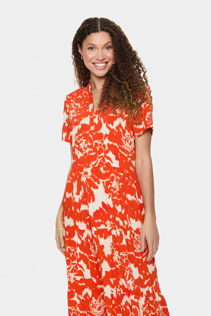Saint Tropez Eda Maxi Dress- Poinciana Water Blooms