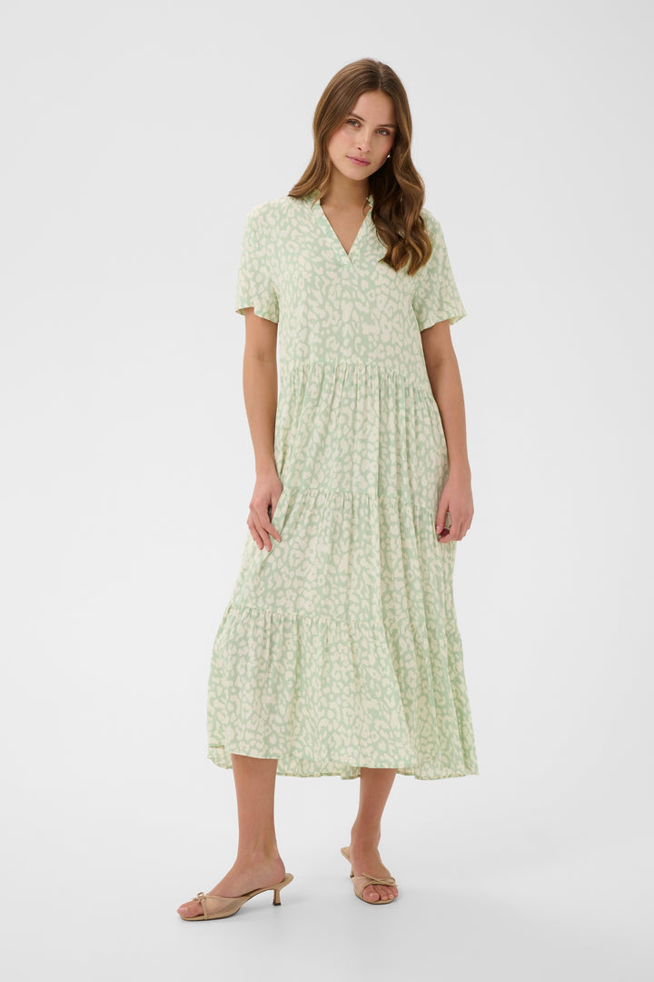 Saint Tropez EdaSZ Dress – Cameo Green Leopard
