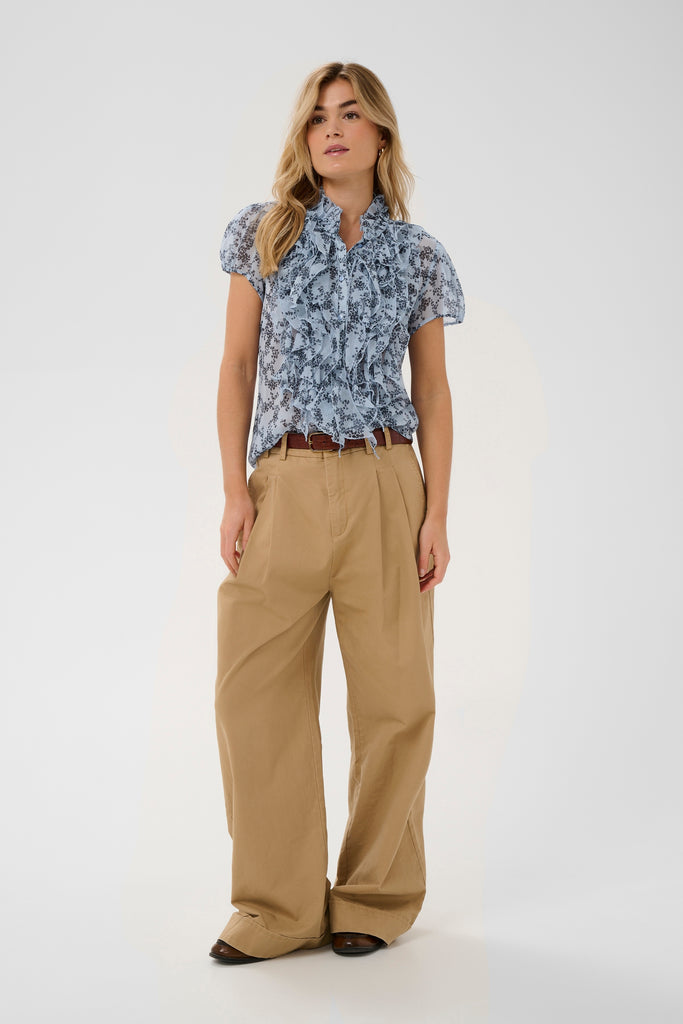 Saint Tropez LiljaSZ Shirt- Skyway Eclipse Spring Floral