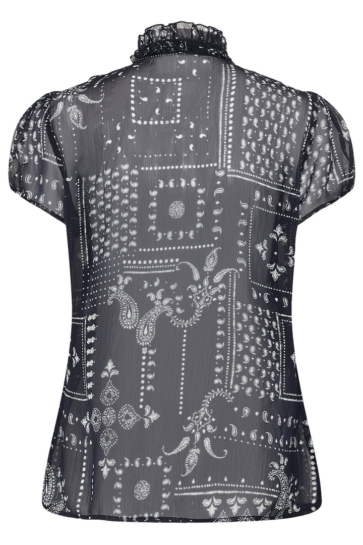 Saint Tropez Lilja  Short Sleeve Shirt- NightSky Paisley