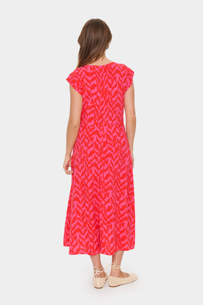 Saint Tropez GislasSZ Maxi Dress-Fandango Small Mono Strokes