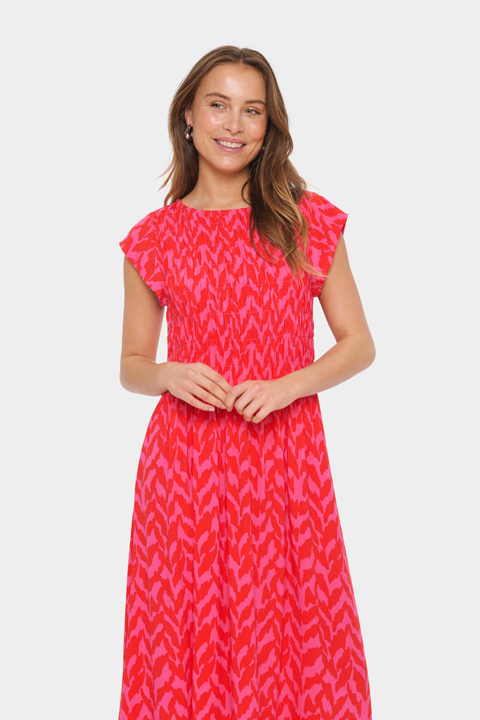 Saint Tropez GislasSZ Maxi Dress-Fandango Small Mono Strokes